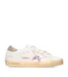 Golden Goose Genuine Calf Leather Superstar Sneakers For Women In White