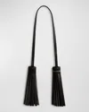 Golden Goose Leather Tassel Charm In Black