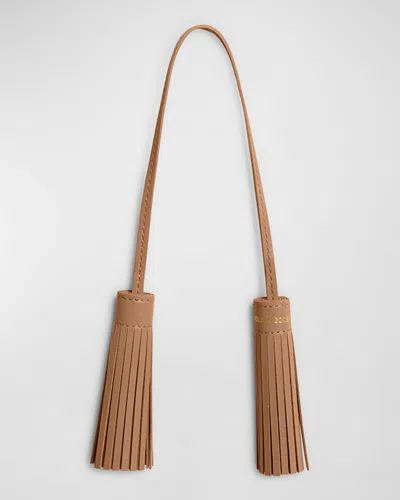 Golden Goose Leather Tassel Charm In Brown