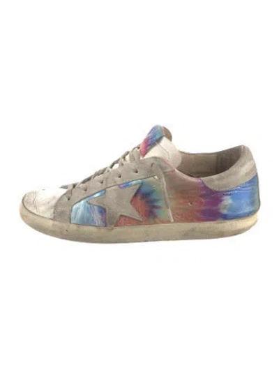 Pre-owned Golden Goose Leather Tie-dye Print Sneakers