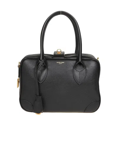 Golden Goose Leather Tote Bag In Black