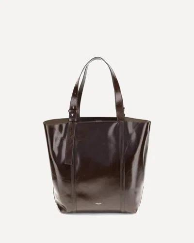 Golden Goose Leather Tote Bag In Brown