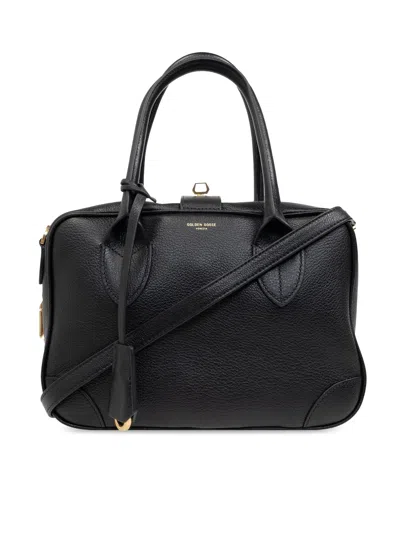 Golden Goose Leather Tote Vita Bag In Black