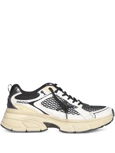 Golden Goose Leather Trainers With Mesh Panels In Multi