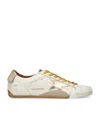 Golden Goose Leather True Star Sneakers In White