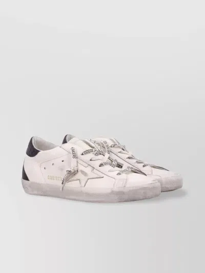 Golden Goose Leather Upper Sneakers Laminated Star In White
