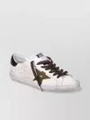 Golden Goose Leather Upper Sneakers With Cocco Print Star In White