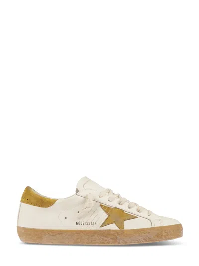 Golden Goose Leather Upper Sneakers With Suede Accents In Neutral
