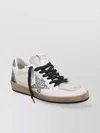 Golden Goose Ball Star Sneakers In Vintage Effect Leather And Suede With Glittered Star And Heel Tab