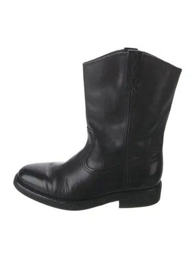 Pre-owned Golden Goose Leather Western Boots In Black
