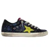 Golden Goose Blue Leather Sneaker In Blue
