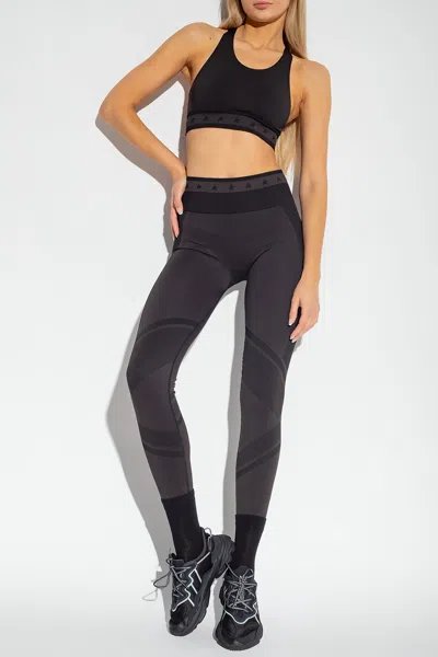 Golden Goose Deluxe Brand Logo Print Tights In Black