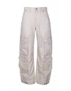 GOLDEN GOOSE GOLDEN GOOSE LENIN CARGO PANTS IN BEIGE COTTON