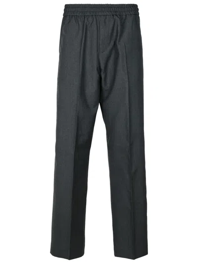 GOLDEN GOOSE LENNY GREY VIRGIN WOOL PANTS