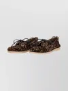 Golden Goose Leopard Print Boat Moccasin Accessories In Brown