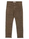Golden Goose Leopard-print Jeans In 褐色