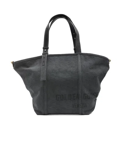 Golden Goose Letter Detail Tote Bag In Black