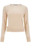 Golden Goose Distressed Fine-knit Jumper In Tan (beige)