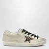 Golden Goose Women Super Star Leather Upper Glitter Toe And Tongue Leather Heel Leopard Horsy Star In Neutral