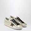 Golden Goose Super-star Leather Sneakers In Gold