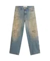 Golden Goose Deluxe Brand Wide-leg Distressed Jeans In Blue