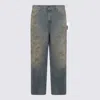 Golden Goose Light Blue Cotton Denim Jeans In Blue