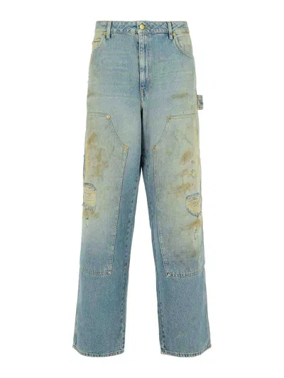 GOLDEN GOOSE JEANS BOOT-CUT - AZUL CLARO