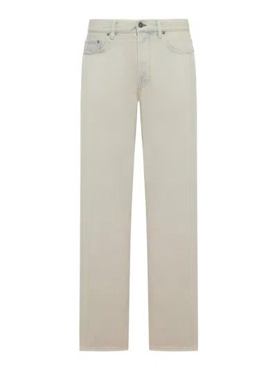 Golden Goose Light Denim Straight Leg Jeans In Neutral