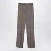 Golden Goose Light Grey Wool Trousers With Darts