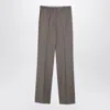 Golden Goose Light Grey Wool Trousers With Darts