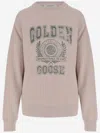 Golden Goose Light Pink Sweatshirt With Logo In Light Pink