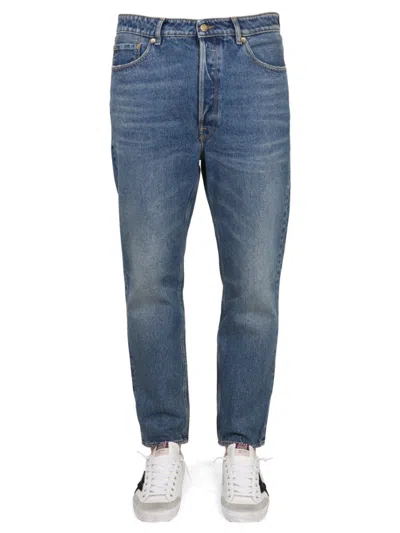 Golden Goose Light Wash Straight Leg Jeans In Blue