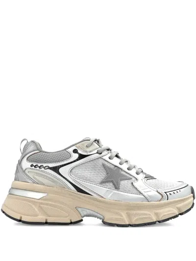 Golden Goose Modern Chunky Sneakers For Fashion-forward Women In Silver