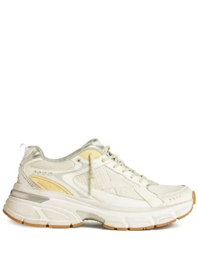 Golden Goose Lightstar Leather Net And Suede Upper Tpu Star Net Heel And Spur Shoes In White