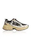 Golden Goose Lightstar Leather Sneakers In Black,white