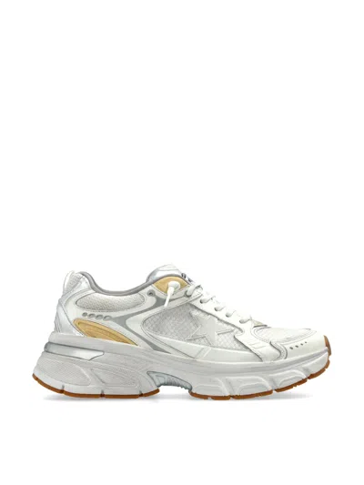Golden Goose Lightstar Logo Sneakers In White