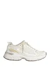 Golden Goose Lightstar Mesh And Leather Sneakers Shoes In White