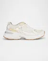 Golden Goose Lightstar Net Mixed Leather Runner Sneakers In Multi