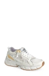 Golden Goose Lightstar White Low Top Sneakers With Logo Patch On The Tongue And Logo Lettering On The Heel In Lea