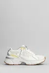 Golden Goose Lightstar Sneakers In White Leather And Fabric In White
