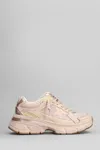 Golden Goose Lightstar Net Leather And Suede Upper Tpu Star Net Heel And Spur In Pink