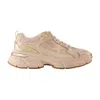 Golden Goose Lightstar Net Leather And Suede Upper Tpu Star Net Heel And Spur In Pink