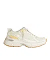 Golden Goose 40mm Lightstar Net & Suede Sneakers In White