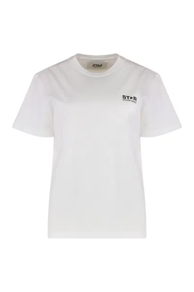 Golden Goose Lightweight Round Neck T-shirt In Animal Print