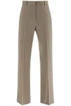 Golden Goose Lightweight Tailored Wool Trousers In Fallen Rock