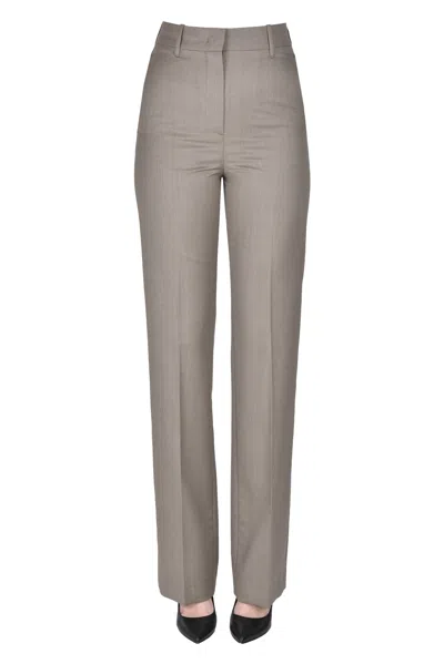 Golden Goose Lightweight Wool Trousers In Gray