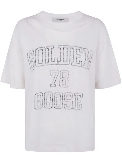 GOLDEN GOOSE GOLDEN GOOSE LINEN T-SHIRT