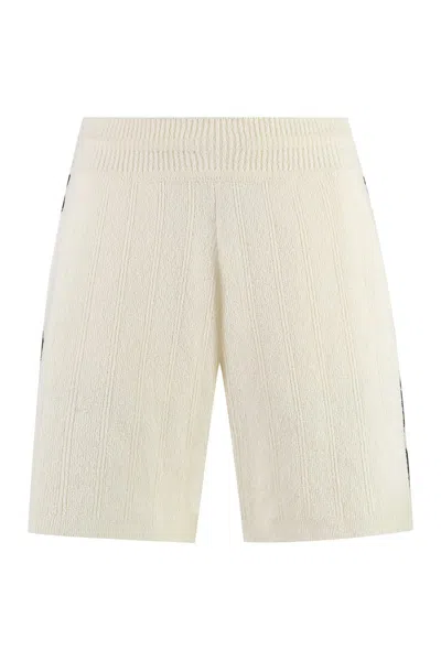 Golden Goose Lionel Knitted Shorts In Neutral