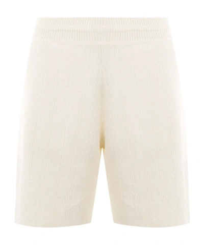 Golden Goose Lionel Side-stripe Shorts In White