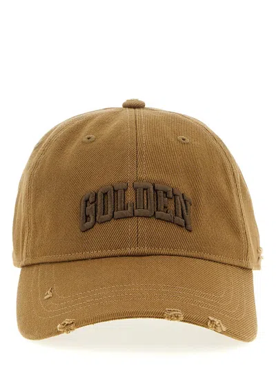 Golden Goose Lived-in Cap In Brown